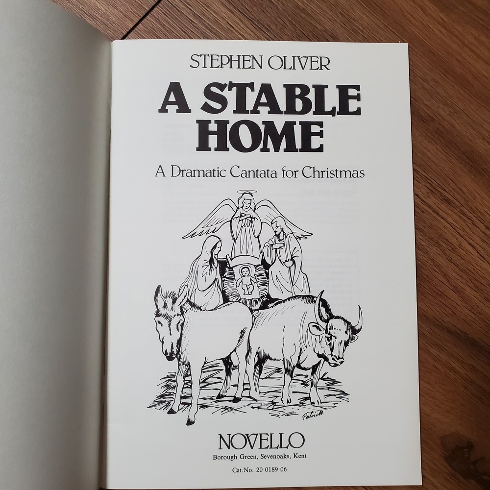 A Stable Home: A Dramatic Christmas Cantata Stephen Oliver Chester Novello 1977 - Picture 2 of 3